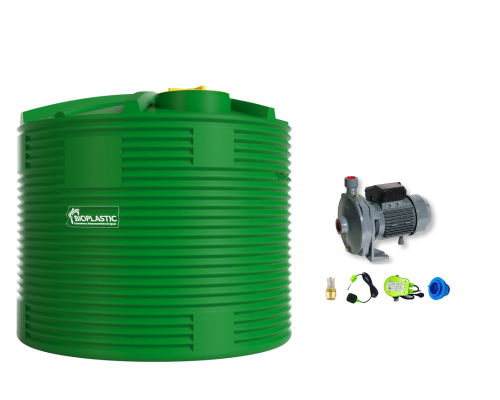 Combo estanque vertical 10000 lts + kit bomba 1hp fabricacion  italiana