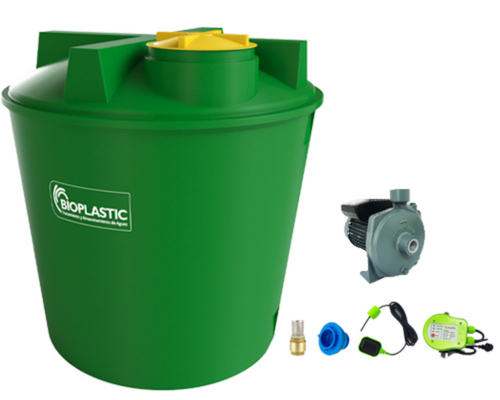 Combo estanque vertical 2400 lts + kit bomba 1,5 hp fabricacion  italiana