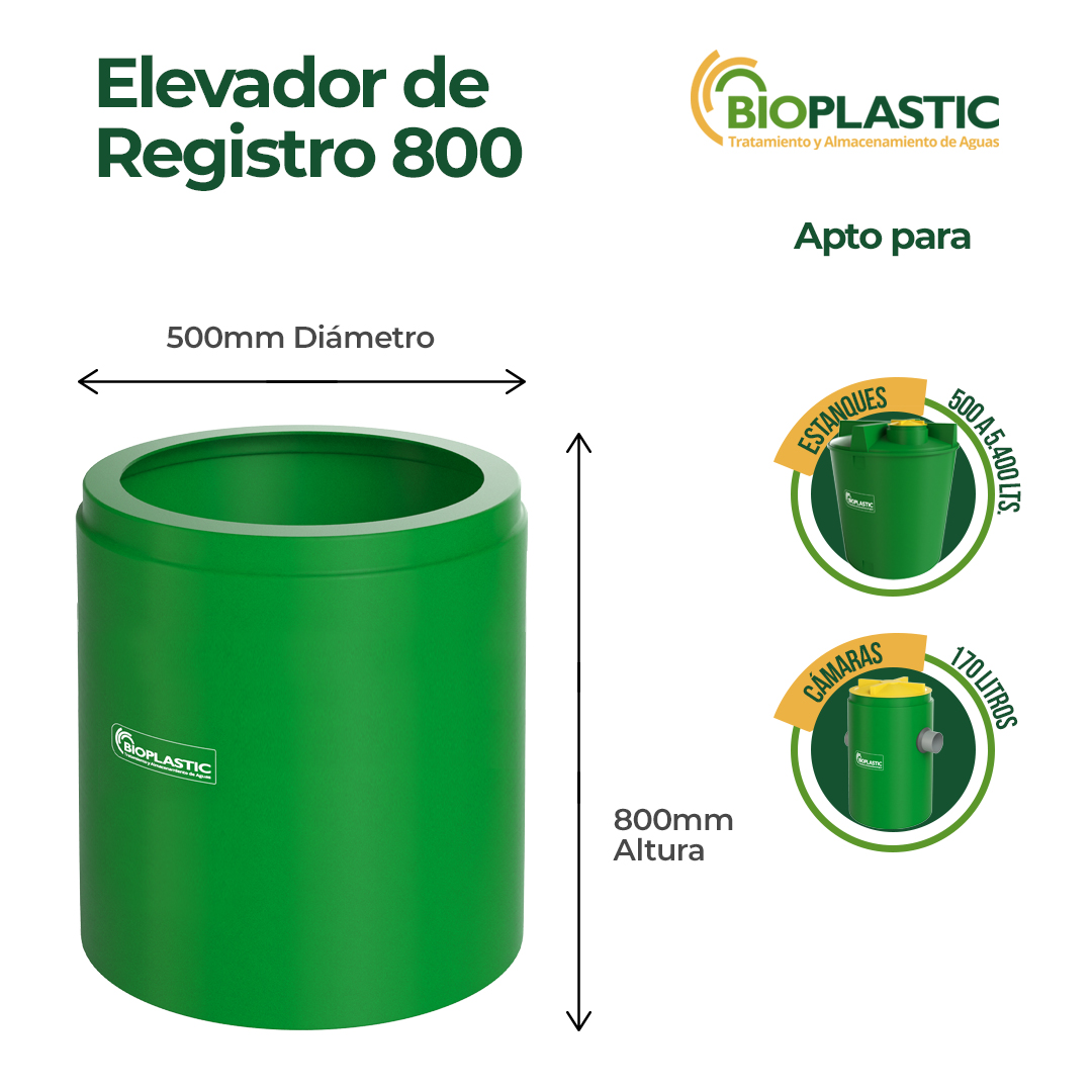Elevador de registro 800